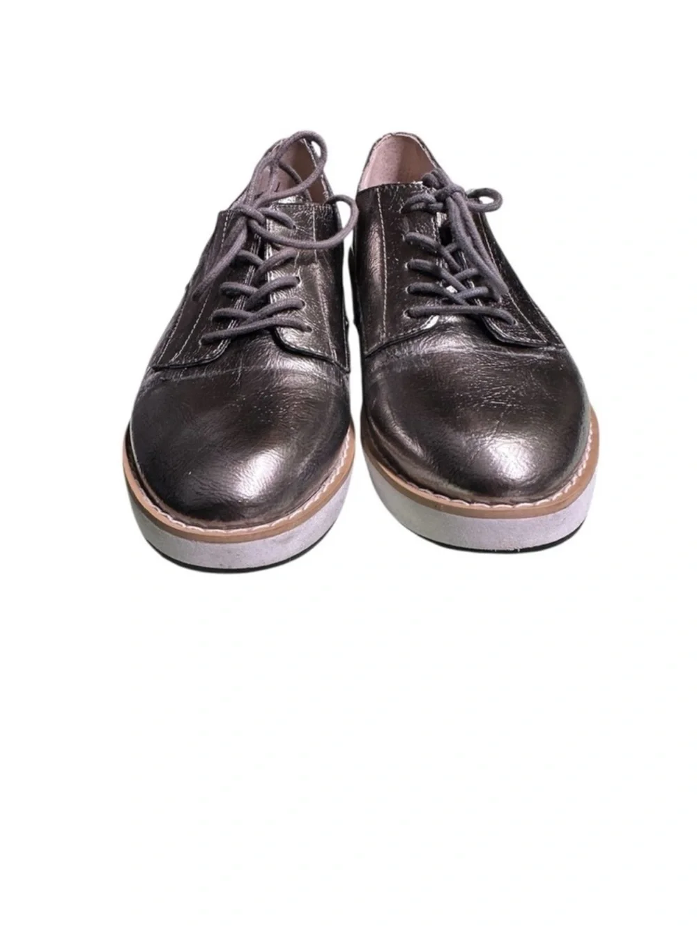Steve Madden Women’s Metallic Platform Lace-Up Sneakers